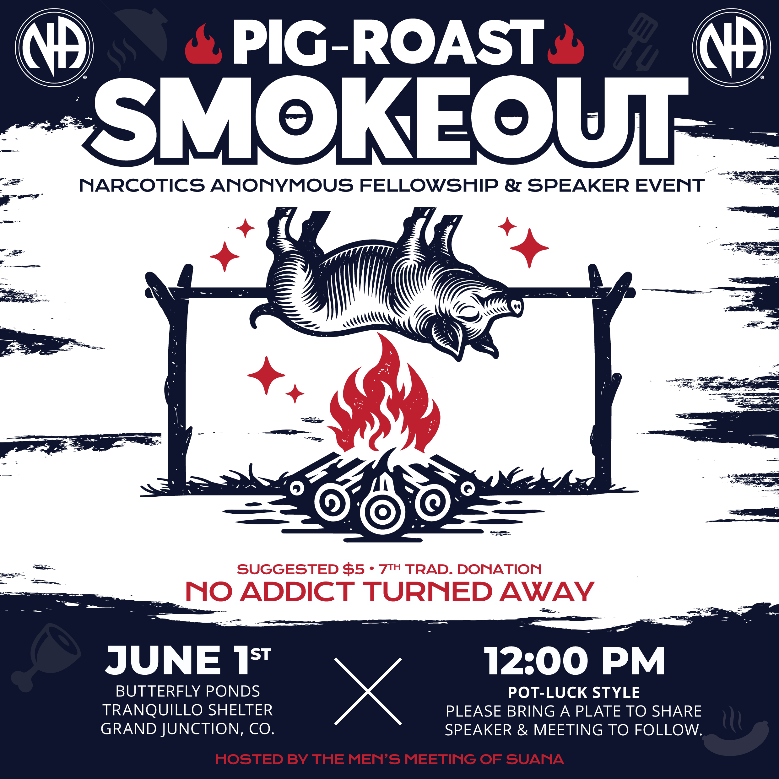 SUANA Men's Meeting Pig Roast Smokout